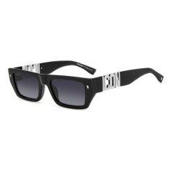 Okulary przeciwsłoneczne męskie DSQUARED2 ICON 0011/S 807, rozmiar 54 mm. Czarne okulary przeciwsłoneczne męskie DSQUARED, bez wzorów, sportowe. Za 1,022.50 zł.