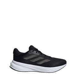 Buty Response. Czarne buty do biegania męskie ADIDAS, bez wzorów, z materiału, bez zapięcia, do biegania. W wyprzedaży za 287.15 zł.