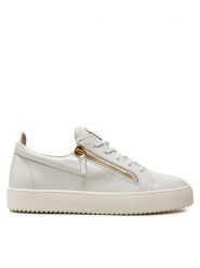 Giuseppe Zanotti Sneakersy RM40033 Biały. Białe buty sportowe na co dzień męskie Giuseppe Zanotti, m, bez wzorów, ze skóry, bez ramiączek, bez kaptura. Za 3,059.00 zł.