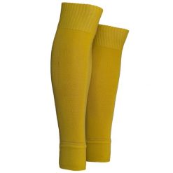Getry tuby piłkarskie bez stopy Proskary 155 - 195cm. Żółte legginsy męskie PROSKARY, bez wzorów, do piłki nożnej. Za 29.99 zł.