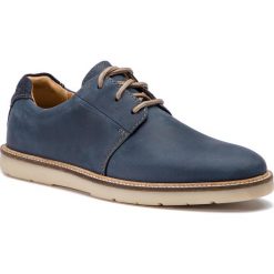Półbuty CLARKS - Grandin Plain 261399977 Navy Leather. Codzienne półbuty męskie marki Clarks. Za 299.00 zł.