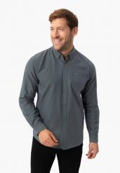 Koszula z długim rękawem, Regular Fit, K-BENTU. Koszule męskie Volcano, l, bez wzorów, z bawełny, bez kołnierzyka, bez ramiączek. Za 149.99 zł.