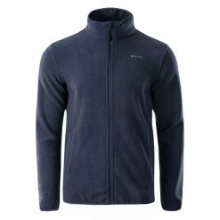 Polar męski Hi-Tec Zoe - indygo, Rozmiar M. Brązowe bluzy z polaru męskie Hi-tec, m, bez wzorów, z materiału, bez ramiączek, bez kaptura. Za 74.99 zł.