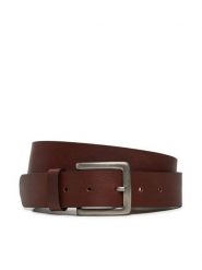 Guess Pasek Męski M4BZ30 L0VF0 Brązowy. Brązowe paski męskie Guess, z aplikacjami, ze skóry. Za 159.99 zł.