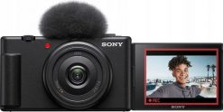 Aparat cyfrowy Sony Sony Vlog ZV-1F aparat cyfrowy składany obrotowy wyświetlacz wideo 4K nowy. Aparaty kompaktowe SONY. Za 2,499.00 zł.