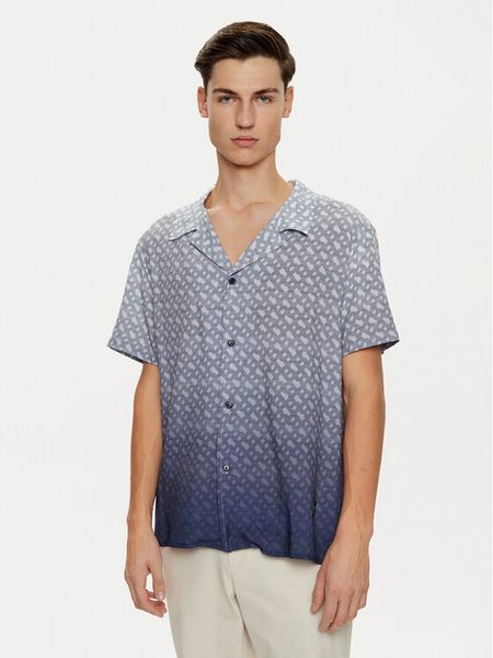 Boss Koszula Vale 50534342 Granatowy Regular Fit. Niebieskie koszule męskie Boss, m, bez wzorów, z wiskozy, bez kołnierzyka, bez ramiączek. Za 239.99 zł.