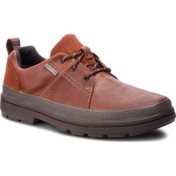 Półbuty CLARKS - Rushway Lace Gtx GORE-TEX 261355567 British Tan Leather. Brązowe codzienne półbuty męskie Clarks, z gore-texu, klasyczne. W wyprzedaży za 409.00 zł.