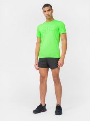 4F Spodenki do biegania ultralight męskie L. Czarne szorty męskie 4f, bez wzorów, z gumy. W wyprzedaży za 69.99 zł.