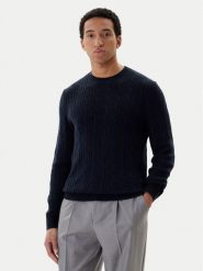 BOSS Sweter H-Hetico 50549975 Granatowy Regular Fit. Niebieskie kardigany męskie Boss, bez wzorów, z wełny, bez kołnierzyka, bez ramiączek. Za 879.99 zł.