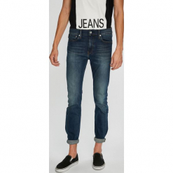 Calvin Klein Jeans - Jeansy. Niebieskie jeansy męskie Calvin Klein Jeans, z bawełny. Za 499.90 zł.