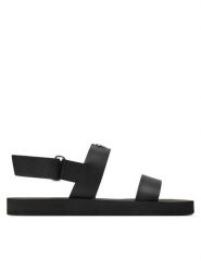 Giuseppe Zanotti Sandały EU30023 Czarny. Czarne sandały męskie Giuseppe Zanotti, ze skóry, bez zapięcia. Za 2,119.00 zł.