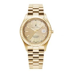 Jacques du Manoir Mężczyźnizegarek Inspiration Gold - stal nierdzewna Zegarki męskie 1 ct Męskie. Żółte zegarki męskie Jacques du Manoir, z materiału, szklane. Za 881.99 zł.