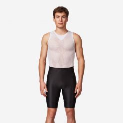 Spodenki rowerowe szosowe męskie Van Rysel Essential. Czarne szorty sportowe męskie VAN RYSEL, bez wzorów, z materiału, sportowe. Za 44.99 zł.