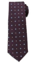 Casualowy Krawat Męski w Kropki i Kwiatki -6,5cm- Chattier, Kolorowy. Krawaty i muchy męskie Chattier, bez wzorów, z tkaniny, eleganckie. Za 49.00 zł.