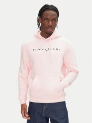 Tommy Jeans Bluza DM0DM20746 Różowy Regular Fit. Czerwone bluzy nierozpinane męskie Tommy Jeans, m, bez wzorów, z bawełny, bez ramiączek, bez kaptura. Za 299.99 zł.