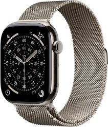 Smartwatch Apple Watch 11 GPS + Cellular 46mm Natural Titanium Milanese Loop S/M Szary (MFCY4MP/A). Szare zegarki smartwatch Apple. Za 3,899.00 zł.