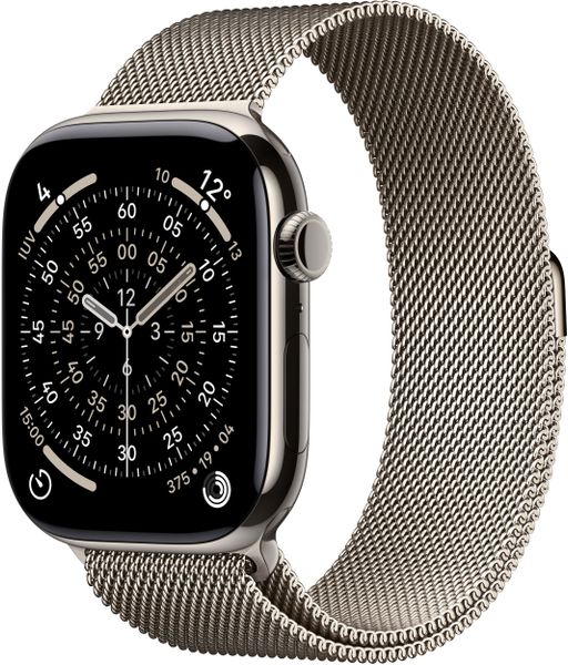 Smartwatch Apple Watch 11 GPS + Cellular 46mm Natural Titanium Milanese Loop S/M Szary (MFCY4MP/A). Szare zegarki smartwatch Apple. Za 3,874.61 zł.