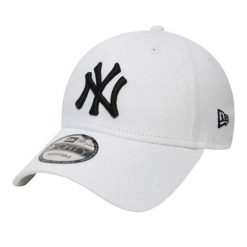 Czapka Z Daszkiem Unisex Dla Dorosłych 9Forty League Basic New York Yankees. Białe czapki męskie New Era, bez wzorów, sportowe. Za 156.99 zł.
