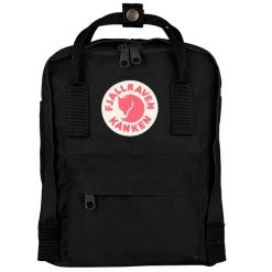 Plecak sportowo-turystyczny Kanken Mini. Czarne plecaki męskie Fjällräven, bez wzorów. Za 309.99 zł.