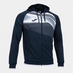 Kurtka do piłki nożnej męska Joma Supernova II z kapturem. Białe kurtki męskie Joma, l, bez wzorów, sportowe, bez ramiączek, z kapturem. Za 159.99 zł.