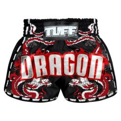 Spodenki treningowe TUFF Black Chinese Dragon with Text. Czarne szorty sportowe męskie TUFF, bez wzorów, sportowe. Za 149.00 zł.