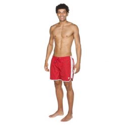Szorty męskie spodenki kąpielowe sportowe na basen Arena Stripe Boxer. Czerwone kąpielówki męskie ARENA, m, bez wzorów. Za 101.98 zł.