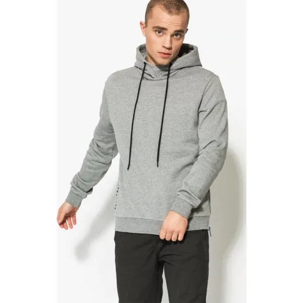 Confront Bluza Bas , szary, rozmiar XL. Szare bluzy nierozpinane męskie Confront, m, bez wzorów, z bawełny, bez ramiączek, bez kaptura. W wyprzedaży za 71.99 zł.
