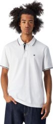 Koszulka męska Champion polo biała 220897 WW001 XL. Białe koszulki polo męskie CHAMPION, m, bez wzorów, bez kołnierzyka, bez ramiączek. Za 211.01 zł.