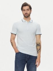 Lindbergh Polo 30-404010 Niebieski Relaxed Fit. Niebieskie koszulki polo męskie Lindbergh, m, bez wzorów, z bawełny, bez kołnierzyka, bez ramiączek. Za 89.99 zł.