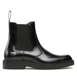 Sztyblety KARL LAGERFELD. Czarne sztyblety męskie KARL LAGERFELD, bez obcasa, bez zapięcia. Za 1,299.00 zł.