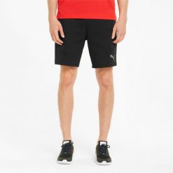 Krótkie spodenki męskie Puma EVOSTRIPE. Czarne szorty sportowe męskie Puma, bez wzorów, sportowe. Za 152.99 zł.