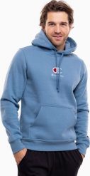 Champion Bluza męska Champion Hooded niebieska 220268 BS099 XL. Niebieskie bluzy nierozpinane męskie CHAMPION, m, bez wzorów, bez ramiączek, bez kaptura. Za 221.26 zł.
