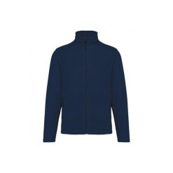 Ekologiczny polar Kariban. Niebieskie bluzy z polaru męskie KARIBAN, m, bez wzorów, z polaru, bez ramiączek, bez kaptura. Za 172.00 zł.