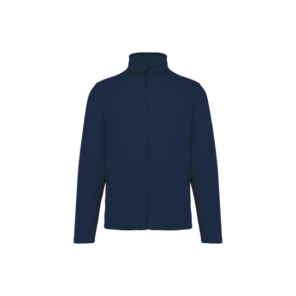 Ekologiczny polar Kariban. Niebieskie bluzy z polaru męskie KARIBAN, m, bez wzorów, z polaru, bez ramiączek, bez kaptura. Za 172.00 zł.