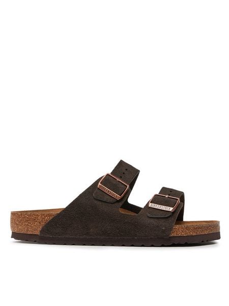 Birkenstock Klapki Arizona Bs 0951311 Brązowy. Brązowe klapki i japonki męskie Birkenstock, bez wzorów, ze skóry. Za 369.99 zł.