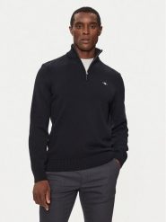 Gant Sweter Casual Cotton Half Zip 8030170 Czarny Regular Fit. Czarne kardigany męskie Gant, m, bez wzorów, z bawełny, bez ramiączek. Za 519.99 zł.