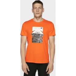 T-shirt męski TSM013 - pomarańcz. T-shirty męskie marki 4f. Za 49.99 zł.