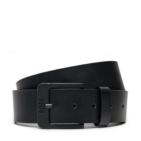 Pasek Męski BOSS. Czarne paski męskie Boss, bez wzorów. Za 279.99 zł.