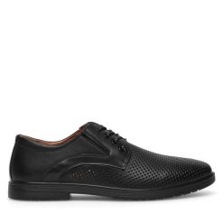 Półbuty Sergio Bardi. Czarne eleganckie półbuty męskie Sergio Bardi, wizytowe, bez obcasa, bez zapięcia. Za 249.99 zł.
