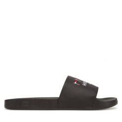 Klapki Tommy Hilfiger. Czarne klapki i japonki męskie Tommy Hilfiger, bez wzorów. Za 119.99 zł.