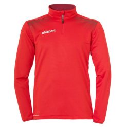 Kurtka 1/4 na zamek Uhlsport Goal. Czerwone kurtki męskie Uhlsport, bez wzorów, sportowe, bez ramiączek, bez kaptura. W wyprzedaży za 172.50 zł.
