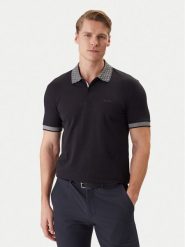 BOSS Polo 50554583 Granatowy Regular Fit. Niebieskie koszulki polo męskie Boss, m, bez wzorów, z bawełny, bez kołnierzyka, bez ramiączek. Za 499.99 zł.