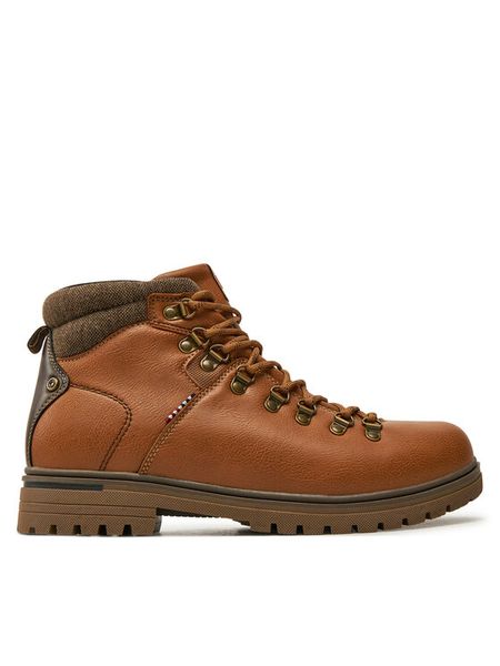 Kimberfeel Trapery Gaspard Brązowy. Brązowe buty zimowe męskie Kimberfeel, bez wzorów, ze skóry, bez obcasa, bez zapięcia. Za 369.99 zł.