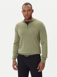 BOSS Sweter Ebenji 50528300 Zielony Regular Fit. Zielone kardigany męskie Boss, m, bez wzorów, z wełny, bez ramiączek. Za 589.99 zł.