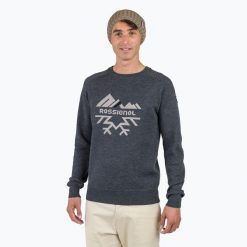 Sweter męski Rossignol Jacquard Crew Neck. Szare swetry męskie Rossignol, bez wzorów, sportowe, bez kołnierzyka, bez ramiączek. Za 839.99 zł.