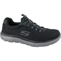 Buty sportowe Sneakersy męskie, Summits. Czarne buty sportowe na co dzień męskie Skechers, m, bez wzorów, z materiału, casualowe, bez ramiączek, bez kaptura, trekkingowe. Za 259.00 zł.