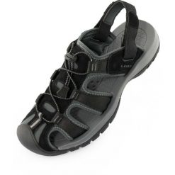 Sandały męskie LOAP Orland czarno‑szare roz. 44. Czarne sandały męskie LOLË, bez zapięcia. Za 265.99 zł.