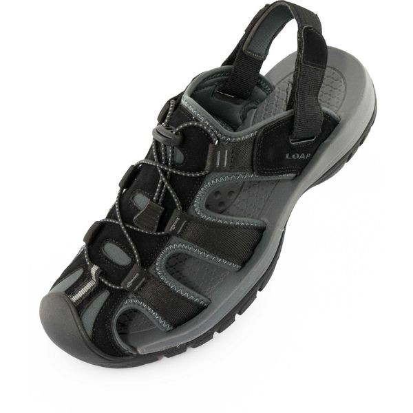 Loap Orland Sandały Męskie Zamknięty Nosek Czarny-Szary 41. Czarne sandały męskie WØLMARK FINLAND, bez zapięcia. Za 266.99 zł.