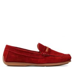 Mokasyny Filipe. Czerwone mokasyny męskie Filipe, bez zapięcia. Za 259.99 zł.