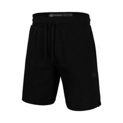 Szorty męskie Pitbull dresowe Pique Rockey. Czarne szorty sportowe męskie PITBULL, bez wzorów, z dresówki, sportowe. Za 149.00 zł.